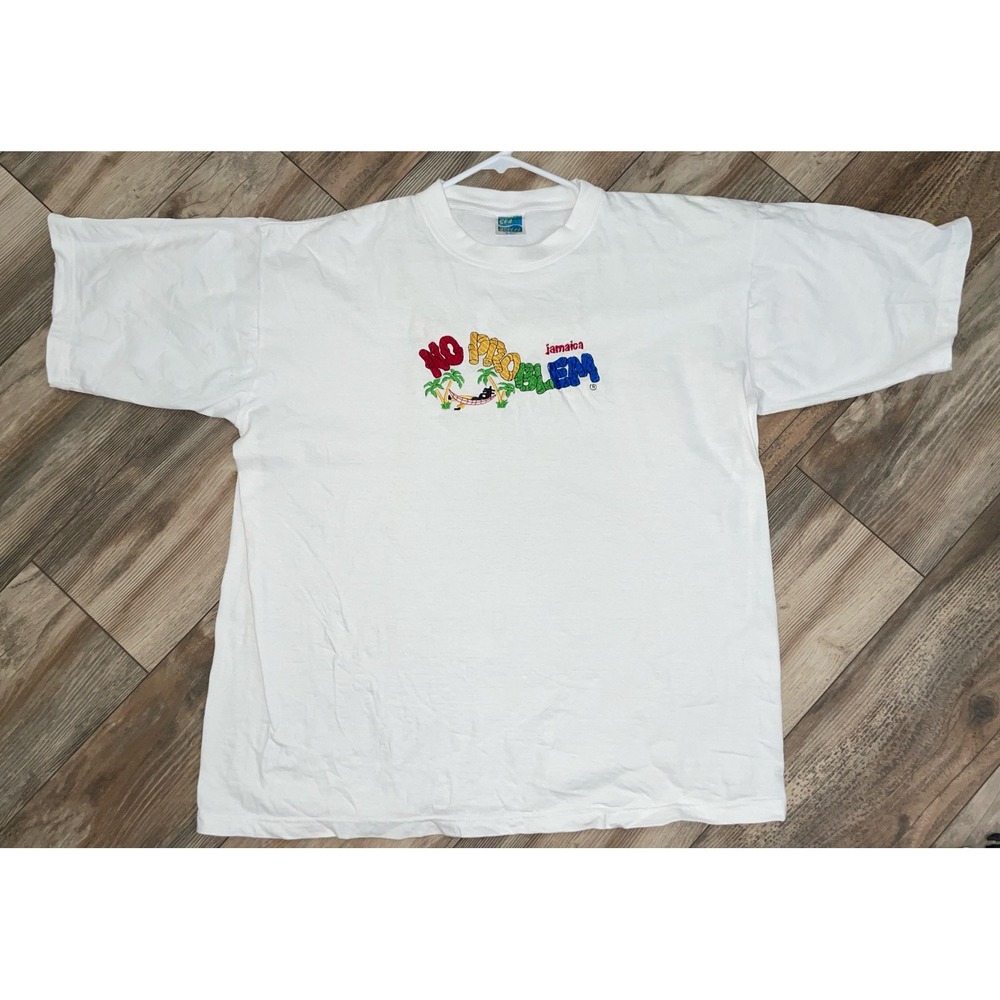 VTG Sea Breeze Tee Shirt XXL ‎ Retro Jamaica "No Problem"